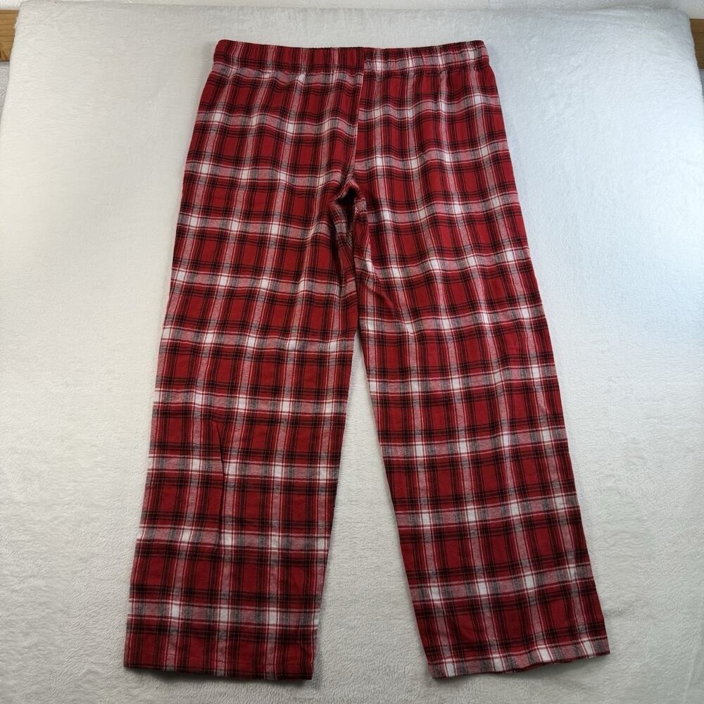 Kansas City Chiefs Women's XL Pajama Lounge Pants Red Plaid NFL Team Apparel - Picture 7 of 8